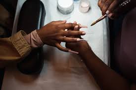 Professional medical manicure and therapeutic nail treatment session at Jada Nail Clinic.